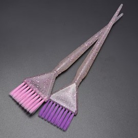 Рожева щіточка 4 см з блискітками