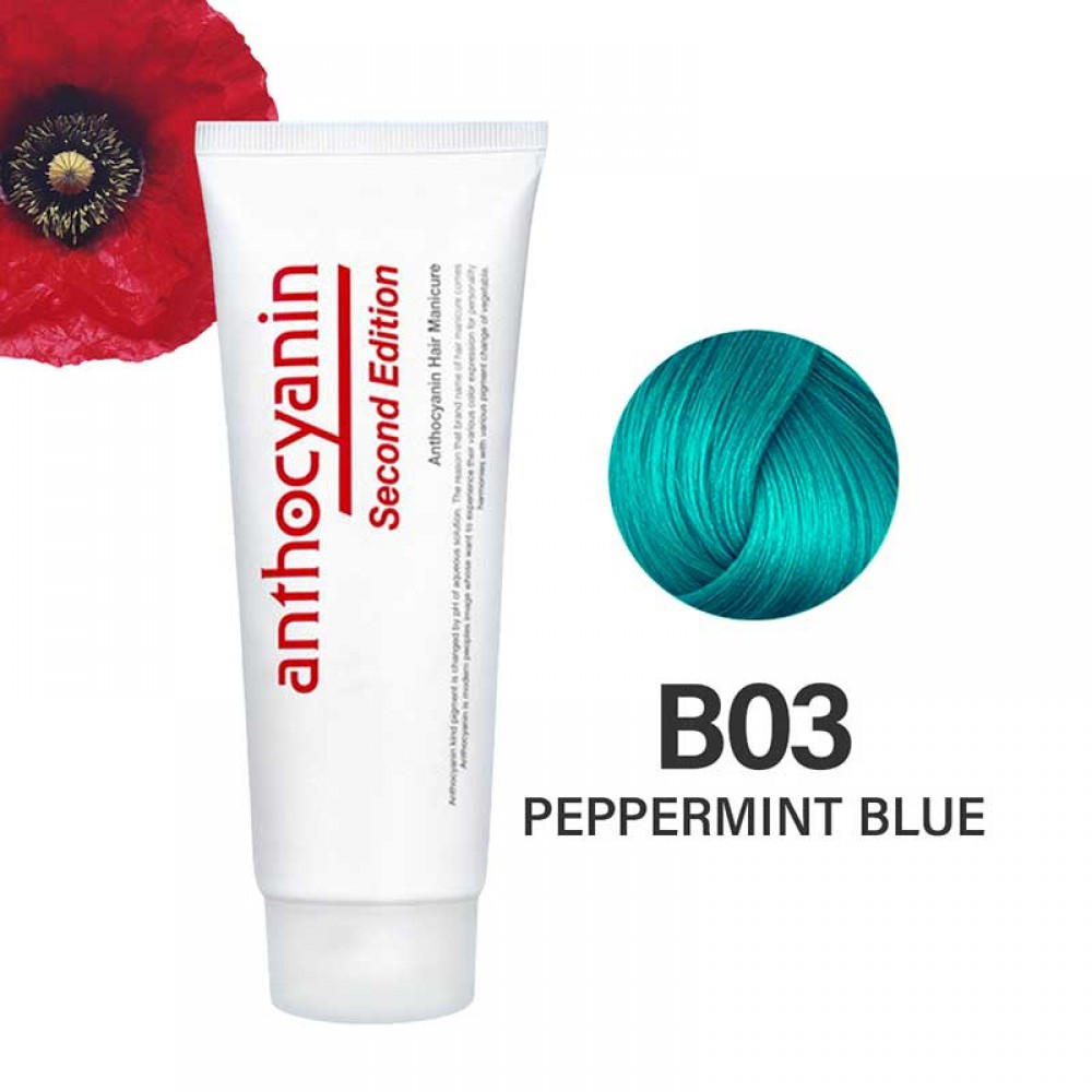 Anthocyanin B03 Peppermint Blue – бирюзовая краска для волос