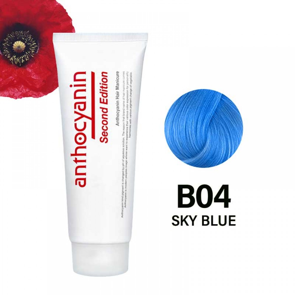 Anthocyanin B04 Sky Blue – голубая краска для волос