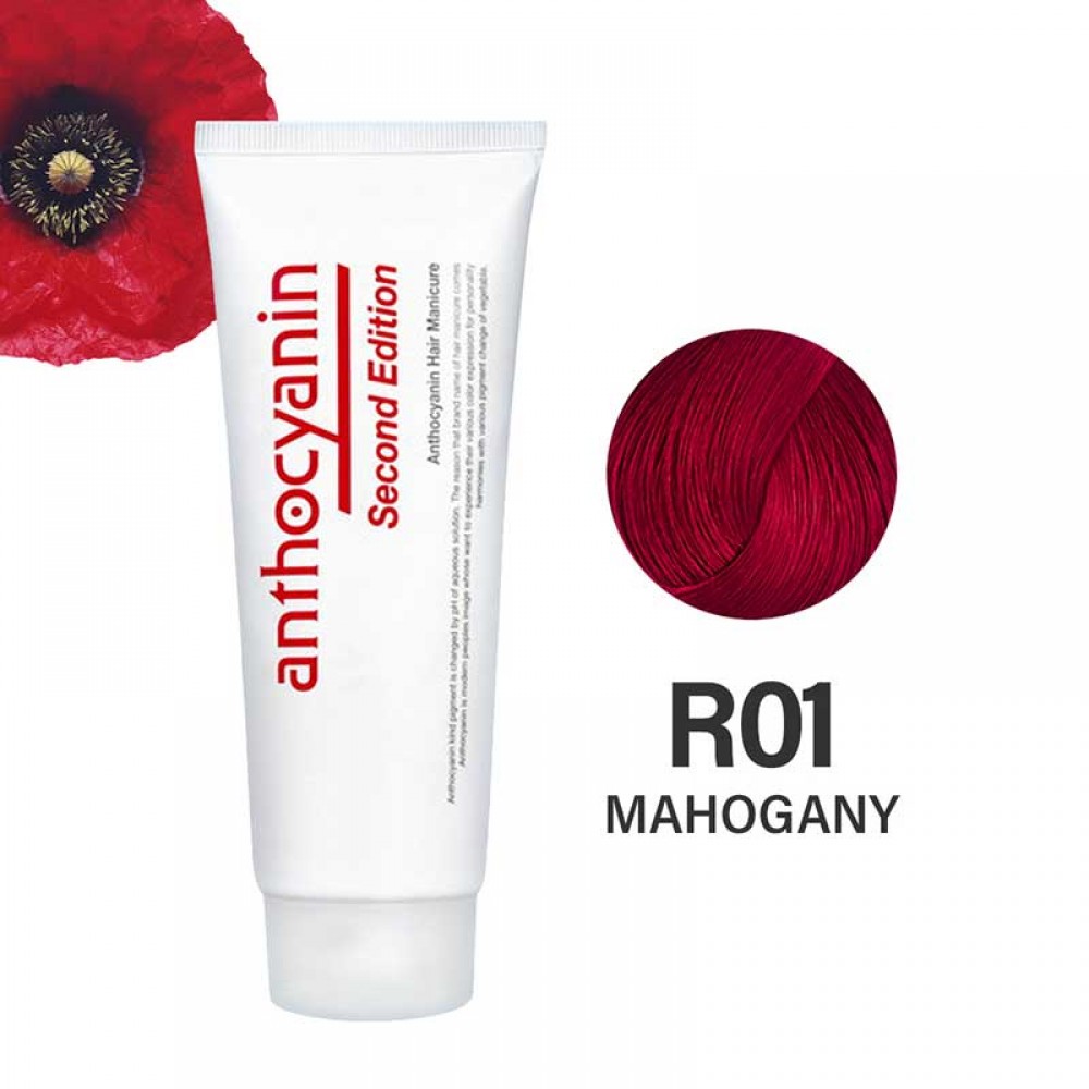 Anthocyanin R01 Mahogany – вишнево-красная краска для волос