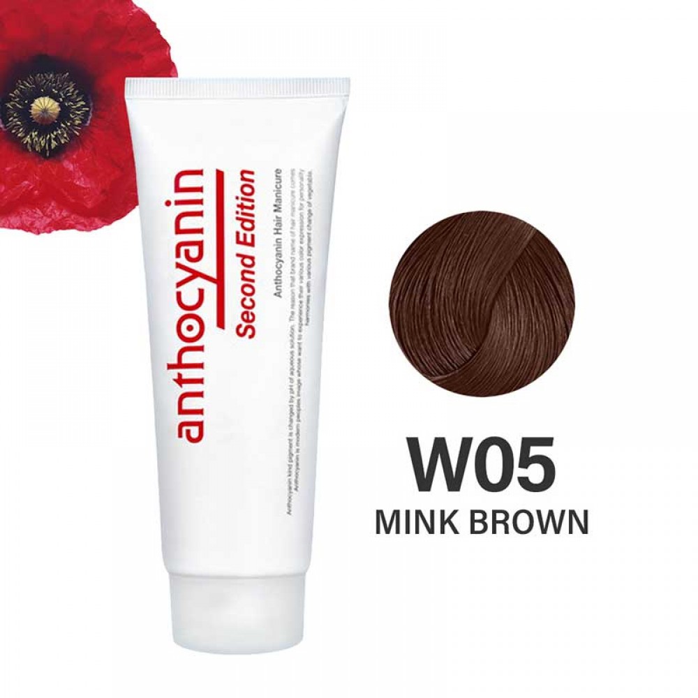 Anthocyanin W05 Mink Brown – каштановая краска для волос