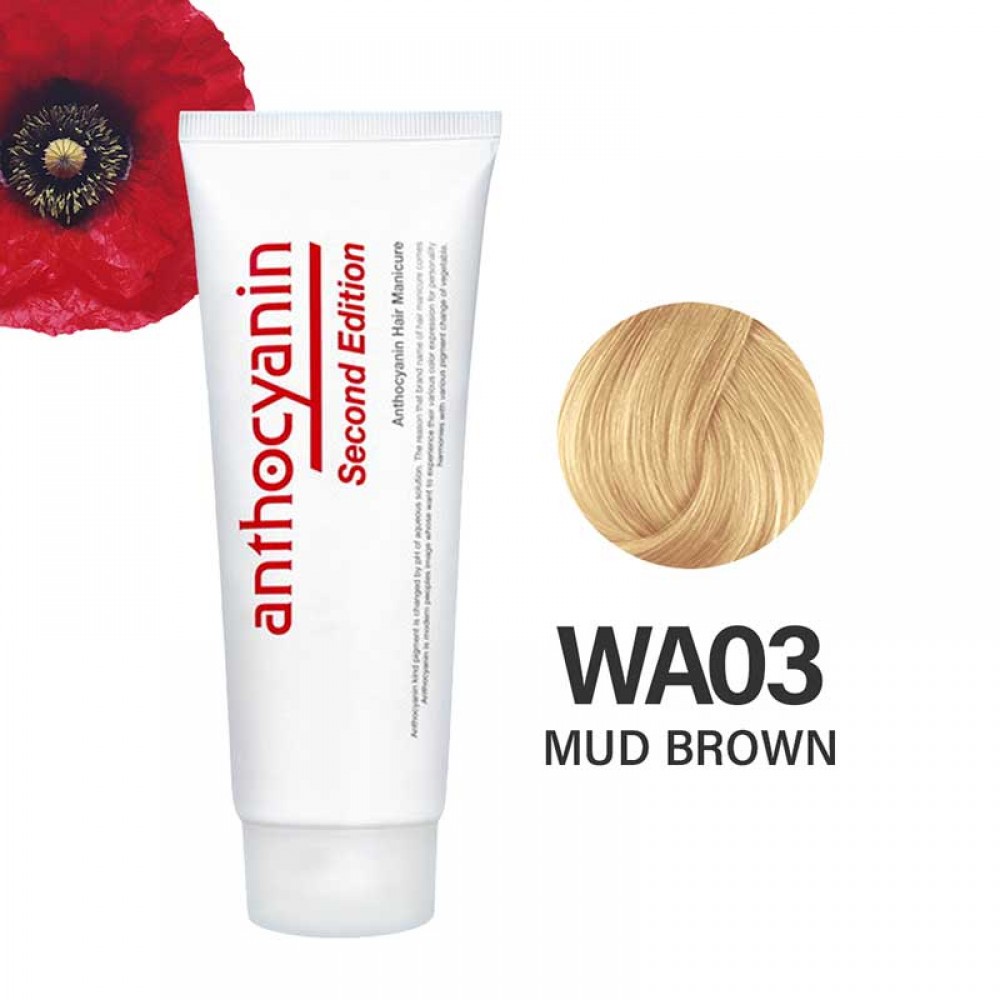 Anthocyanin WA03 Mud Brown – песочно-бежевая краска для волос