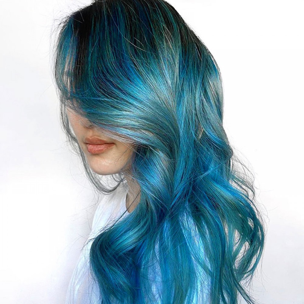 Lunar Tides Ідеальний шторм серая, синяя и бирюзовая краска для волос